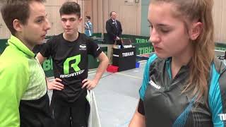 Finale Mixed 2 Hanslick Rinderer vs Mantz Sarah Wetzel Erdweg Bayerische Jugendm 20171209 Tischte [upl. by Messab]