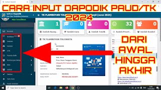 CARA MENGISI DAPODIK TKPAUD 2024 [upl. by Gladstone]