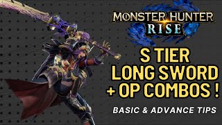 Monster Hunter Rise Long Sword Guide Best Weapon  Combos Tips MHR [upl. by Ablasor184]