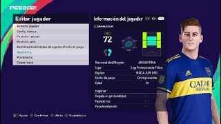 PES 2021 Boca Juniors Jabes Saralegui [upl. by Serrell]