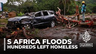 South Africa floods At least 21 killed and hundreds left homeless [upl. by Notgnilliw]