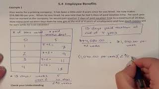 Lesson 54 Calculating Paid Vacation Days [upl. by Yragerg111]