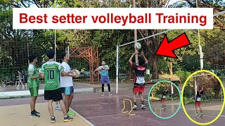 Best setter volleyball Training  How to become a better Volleyball setter [upl. by Clarita]