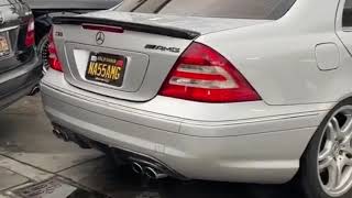 Mercedes C55 amg w203  Insane Exhaust sound pops [upl. by Tess468]