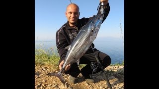 Fishing with DUO 26 Big Bonito VS Tide Minnow 120 LD and Markos Vidalis Full fight uncut [upl. by Ailana]