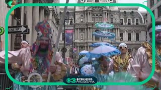 Mummers hit the streets for annual New Years parade in Philadelphia [upl. by Llohcin683]