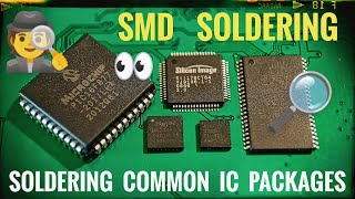 How To Solder SMD  Surface Mount IC  QFN  QFP  PLCC [upl. by Herrod477]