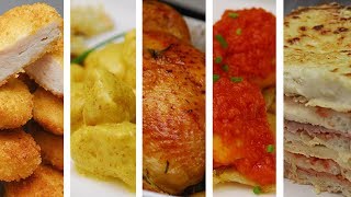 TOP 5 RECETAS FÁCILES CON POLLO  Haz comidas ricas en poco tiempo [upl. by Nalyac]