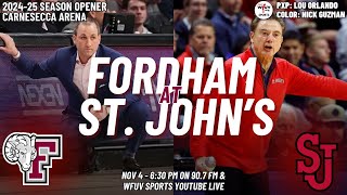 Fordham Mens Basketball vs St Johns I WFUV Sports [upl. by Onurb629]