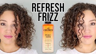 How to Fix Frizz When Refreshing without Water  Curlsmith Shake amp Shine Review [upl. by Akenna339]