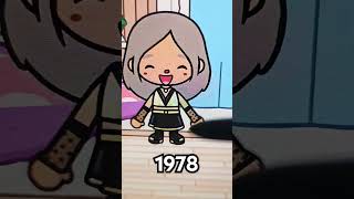 Super model girl in 2024 vs 1978 Pls watch tocaboca tocalifeworld toca tocalife [upl. by Kachine]