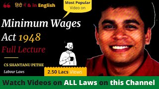 Minimum Wages Act 1948 Full Lectures [upl. by Ardnad944]