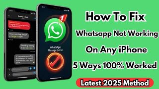 Why Whatsapp Not Working On Any Iphone In Pakistan Latest 2025 Method [upl. by Aisya990]