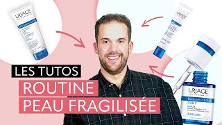 Routine soins  comment rééquilibrer votre peau fragilisée   Les Tutos au fil de leau  Uriage [upl. by Asia685]