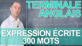 Expression écrite  300 mots  Le rappel de cours  ANGLAIS  Terminale  Les Bons Profs [upl. by Suirtemid637]