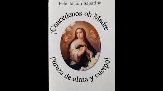 Felicitación Sabatina a la Virgen Inmaculada [upl. by Nylek]