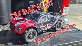 HBX Haiboxing 3100A Violent SC 3S speed run and bash rc rccar hobby [upl. by Ahsiemaj]