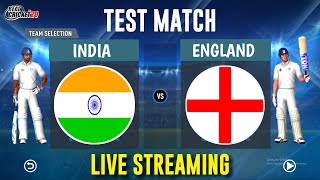 INDIA VS ENGLAND 1ST TEST MATCH HARDCORE MODE IN REAL CRICKET 20  WCC3  CRICKET 19  LIVE STREAM [upl. by Asiulana150]