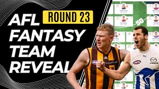 Unveiling My AFL Fantasy 2024 Team for Round 23 [upl. by Zared773]