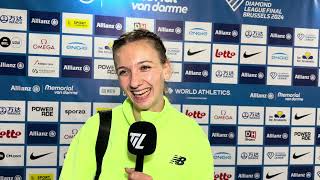 Femke Bol Wins Womens 400m Hurdles Title At Diamond League Brussels 2024 [upl. by Suiradel91]