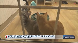 Humane Society of Schuyler County speaks on 15M donation from Tom Golisano [upl. by Gintz]