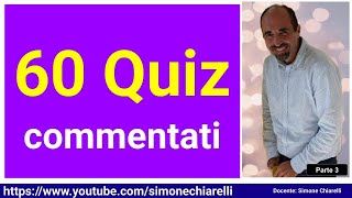 QUIZ 60 in diretta commentati da Simone Chiarelli  parte terza 5102024 [upl. by Roxanna]