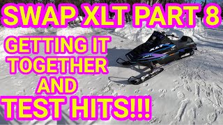 Swap Meet XLT Part 8 Getting it together and Test Hits Vintage Polaris XLT 600 triple snowmobile [upl. by Daniele]