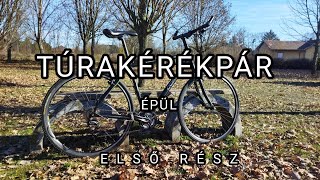 Túrakerékpár épül 1 rész  kerékpár építés javítás szerviz [upl. by Nnylf]