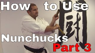 How to Use Nunchucks for beginners Part 3 Nunchuck underswing Drills With Sensei David [upl. by Nitsej]