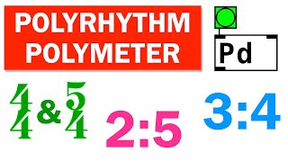 Polyrhythm amp Polymeter Pure Data Tutorial [upl. by Fred432]