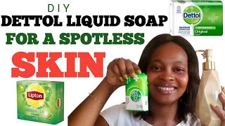 HOW TO USE DETTOL SOAP TO CLEAR FACE AND BODY ACNEDETTOLIQUID [upl. by Auahsoj]