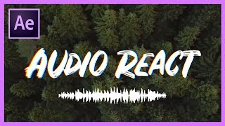 How to Make Text or Objects React to Music or Audio  Adobe After Effects CC Tutorial [upl. by Asilahs]