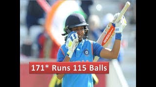 Harmanpreet Kaur 171 Runs 115 Balls Highlights  India vs Australia Womens Highlight [upl. by Iidnarb561]