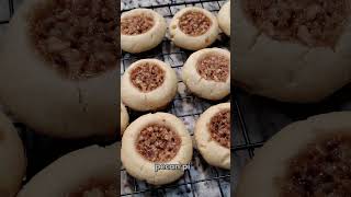 Shorts  Thanksgiving Cookies  Pecan Pie Thumbprint Cookies and Meltaways and a whoops [upl. by Wiskind]