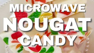 NOUGAT CANDY  Make in Microwave  DIY [upl. by Ahcarb]