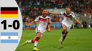 Germany vs Argentina 10  Extended Highlights  2014 WC Final [upl. by Acinoryt]