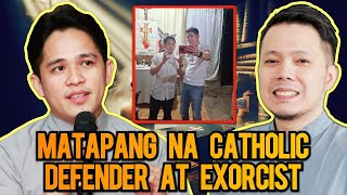 Si Fr Darwin Gitgano Catholic Defender at Pinoy Exorcist [upl. by Hpesoy]