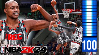 The POWER of HOF POSTERIZER  100 DRIVING DUNK on NBA 2K24 [upl. by Assenyl]