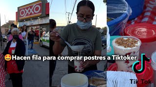 Hacen fila para comprar postres a Tiktoker 🤩 [upl. by Rex]