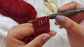 Lo vi y me enamore de este PATRÓN Teje esta ELEGANTE puntada de crochet muy popular de YouTube 🧶 [upl. by Etaner949]