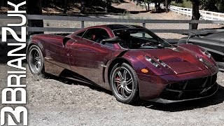 Maroon Carbon Fiber Pagani Huayra [upl. by Trip]