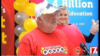 RAW VIDEO NC winner of 344 million Powerball [upl. by Peursem]