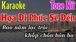 Họa Đi Phúc Sẽ Đến Karaoke Tone Nữ Karaoke Lâm Organ  Beat Mới [upl. by Gerdi902]