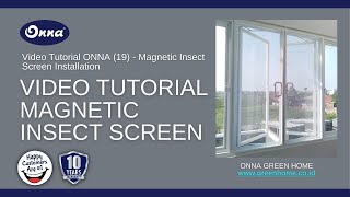 Video Tutorial ONNA 19  Magnetic Insect Screen [upl. by Bensen]