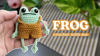 How to crochet a FROG Tutorial StepbyStep DIY [upl. by Einnod456]