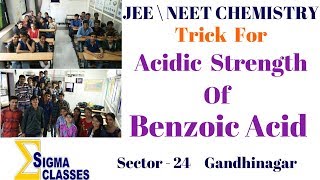 Acidic Strength Of Benzoic Acid  CHEMISTRY  IIT  JEE  NEET  By Chintan Sir [upl. by Buzz]