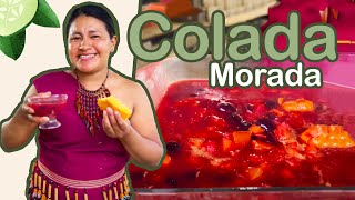 1 año para hacer la COLADA MORADA 🤤 a puro estilo de Recetas de la abuela [upl. by Nana638]