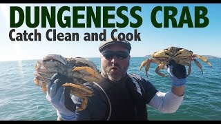 Dungeness Crab Catch Clean and Cook Northern California Style [upl. by Raseac]