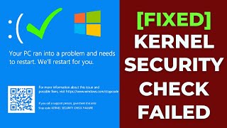 Easy Way to Solve Kernel Security Check Failure Error in Windows 10 2022 [upl. by Octavus212]