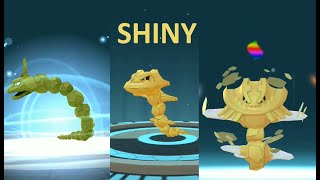 SHINY ONIX EVOLVES INTO MEGA STEELIX in Pokemon GO  Trainer Ari [upl. by Fates]